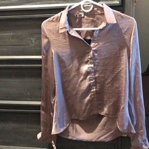 Plum silk Blouse